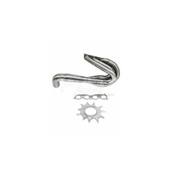 PRIVATE LABEL MFG POWER DRIVEN K-SERIES HOOD EXIT RACE HEADER (4-1 MEGAPHONE) NON-LEAN